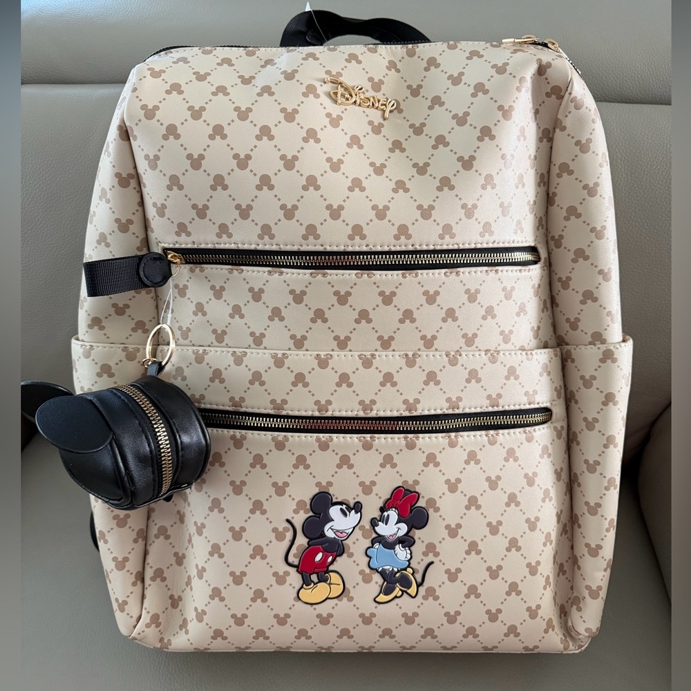 Disney Baby Mickey Mouse and Minnie Mouse Diaper Bag Backpack